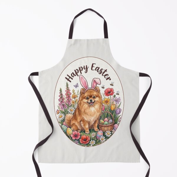 Item preview, Funny Pomeranian Happy Easter Egg Bunny Mom Dad Kids designed and sold by FurryHavenPH.