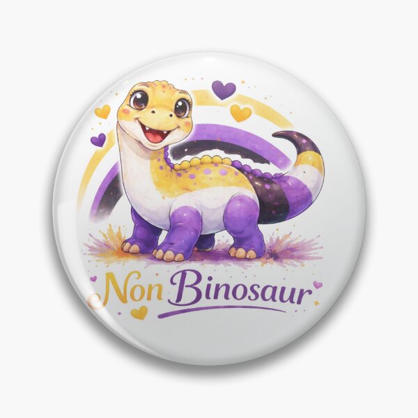 Item preview, Non-Binarysaur | Pride-osaurs Collection – Cute LGBTQ+ Dinosaur Art Prints | Inclusive Rainbow Dino Series designed and sold by FandomINK.