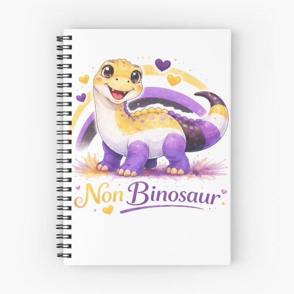 Item preview, Non-Binarysaur | Pride-osaurs Collection – Cute LGBTQ+ Dinosaur Art Prints | Inclusive Rainbow Dino Series designed and sold by FandomINK.