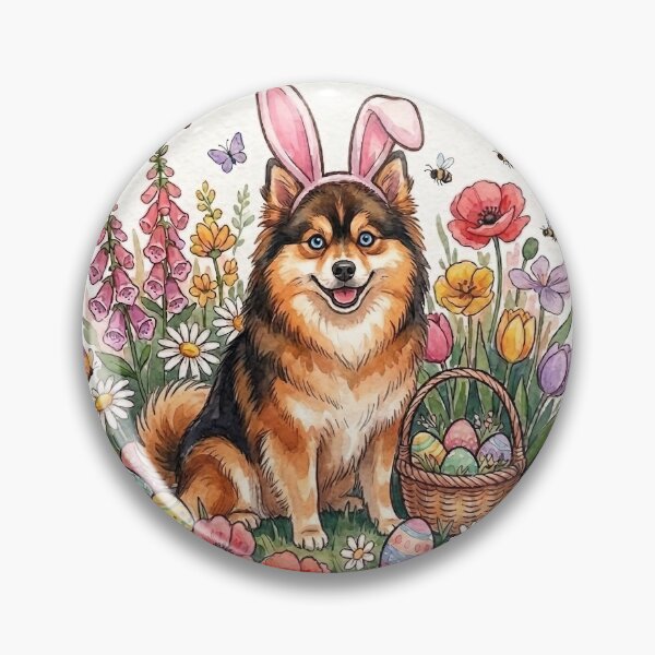 Item preview, Funny Pomsky Happy Easter Egg Bunny Mom Dad Kids designed and sold by FurryHavenPH.