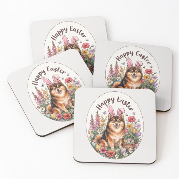 Item preview, Funny Pomsky Happy Easter Egg Bunny Mom Dad Kids designed and sold by FurryHavenPH.