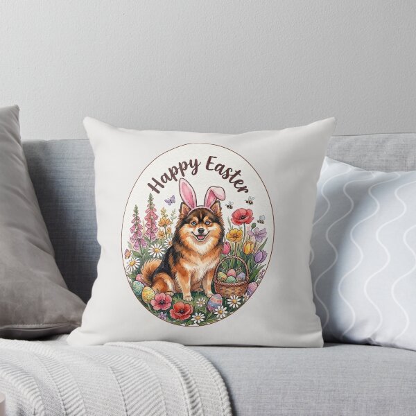 Item preview, Funny Pomsky Happy Easter Egg Bunny Mom Dad Kids designed and sold by FurryHavenPH.