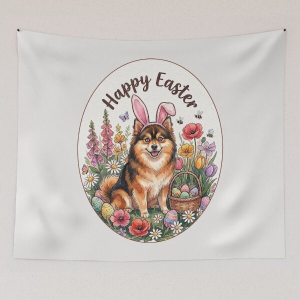 Item preview, Funny Pomsky Happy Easter Egg Bunny Mom Dad Kids designed and sold by FurryHavenPH.
