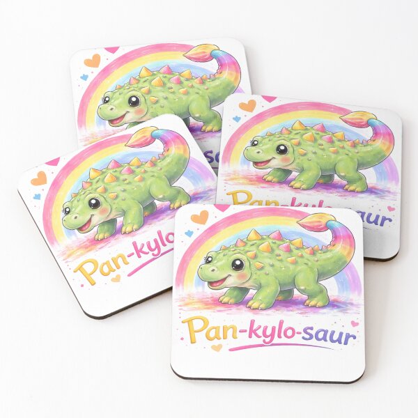 Item preview, Pankylosaur | Pride-osaurs Collection – Cute LGBTQ+ Dinosaur Art Prints | Inclusive Rainbow Dino Series designed and sold by FandomINK.