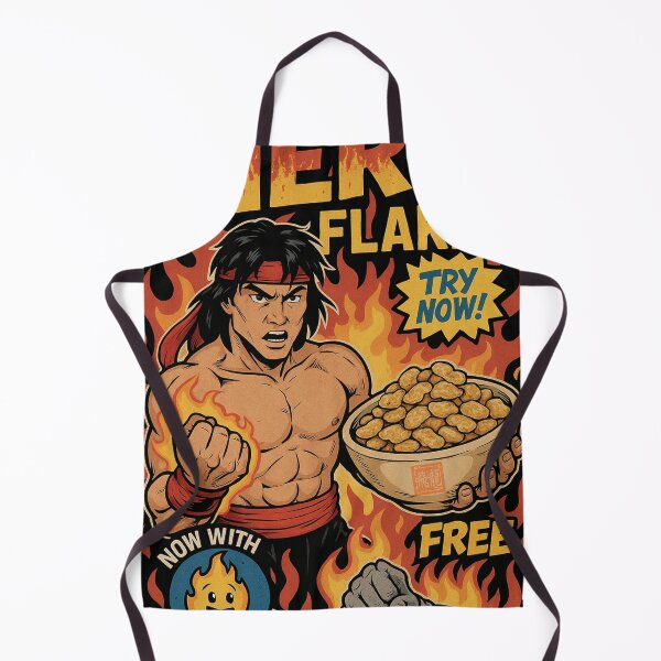Item preview, Mortal Kombat Liu Kang Funny Cereal Flakes designed and sold by Fei Long Design Hub.