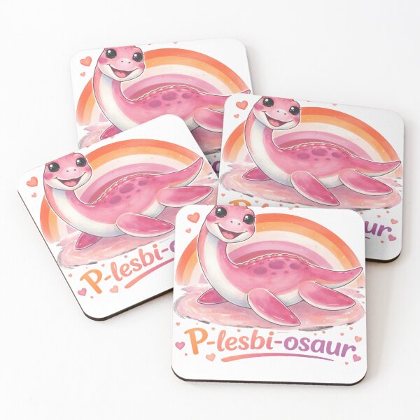 Item preview, Plesbiosaur | Pride-osaurs Collection – Cute LGBTQ+ Dinosaur Art Prints | Inclusive Rainbow Dino Series designed and sold by FandomINK.