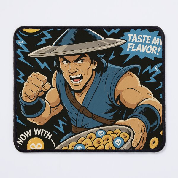 Item preview, Mortal Kombat Kung Lao Cereal Flakes designed and sold by Fei Long Design Hub.