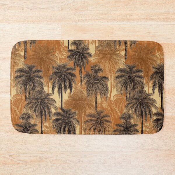 Item preview, Vintage Sepia Palm Tree Tropical Pattern designed and sold by pinkal.