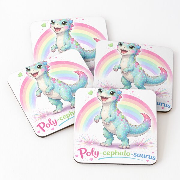 Item preview, Polycephalosaurus | Pride-osaurs Collection – Cute LGBTQ+ Dinosaur Art Prints | Inclusive Rainbow Dino Series designed and sold by FandomINK.