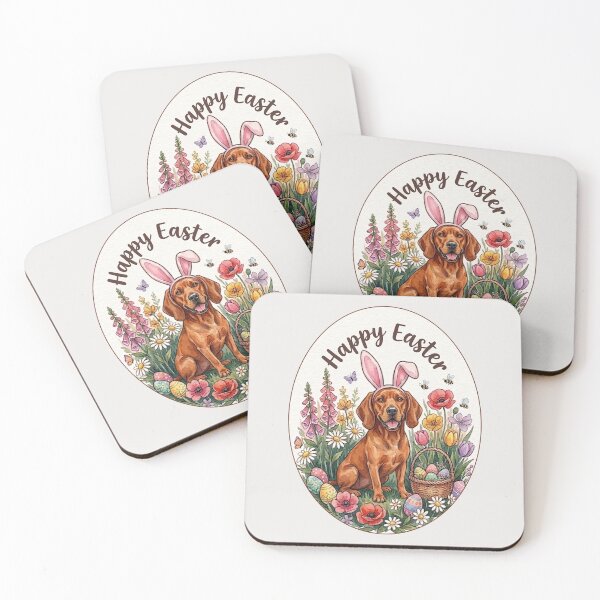 Item preview, Funny Redbone Coonhound Happy Easter Egg Bunny Mom Dad Kids designed and sold by FurryHavenPH.