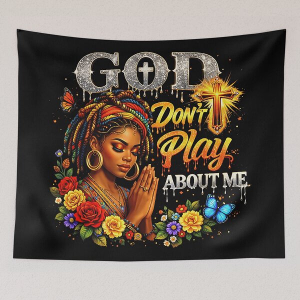 Item preview, God Don’t Play About Me Faith Prayer Christian Woman Spiritual Design designed and sold by RuperDelois.