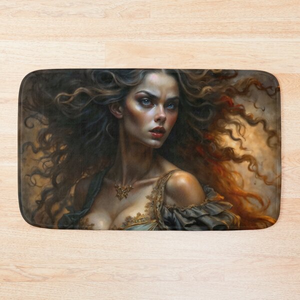 Item preview, Dancing Witch with Wild Voluminous Hair Portrait designed and sold by DarkHolyQueen.