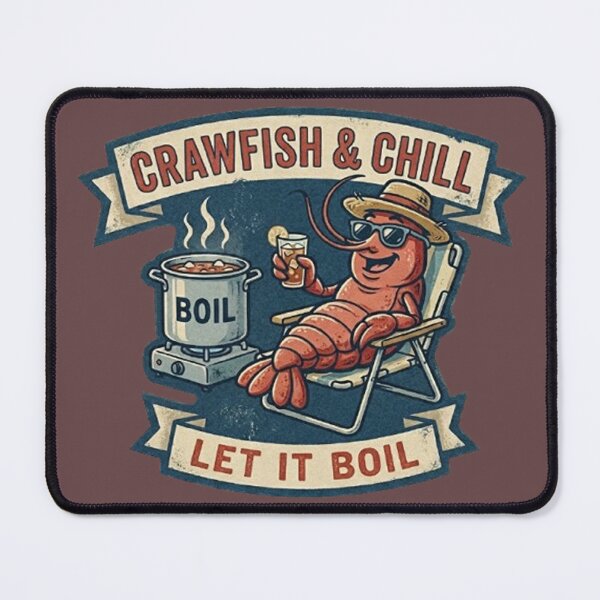 Item preview, Crawfish & Chill, let it boil designed and sold by Bayou Boogalee Outfitters.