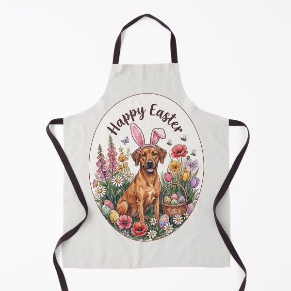 Item preview, Funny Rhodesian Ridgeback Happy Easter Egg Bunny Mom Dad Kids designed and sold by FurryHavenPH.
