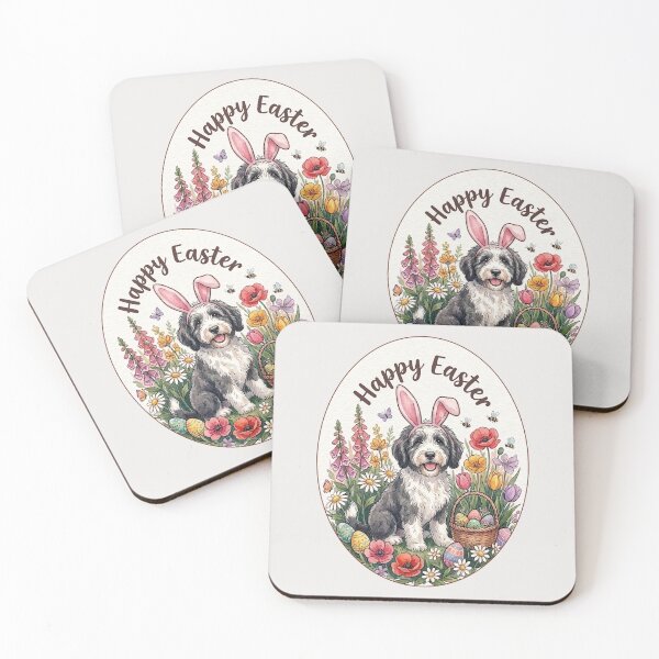 Item preview, Funny Sheepadoodle Happy Easter Egg Bunny Mom Dad Kids designed and sold by FurryHavenPH.