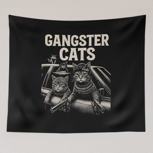Item preview, Ganster Cats designed and sold by civomgon.