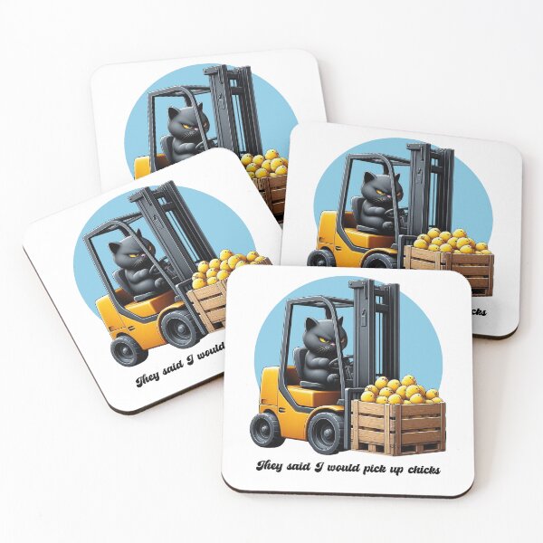 Item preview, Funny Forklift Cat Dad Joke Meme designed and sold by MoodCatClubCo.