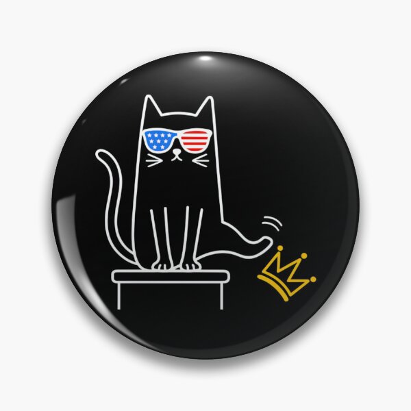 Item preview, No Kings Cat Crown Funny Anti Trump Democracy Protest Design designed and sold by kittens2doggy.