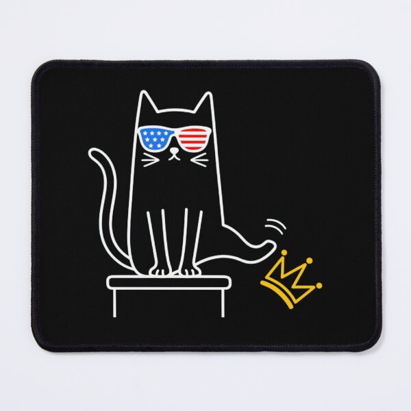 Item preview, No Kings Cat Crown Funny Anti Trump Democracy Protest Design designed and sold by kittens2doggy.