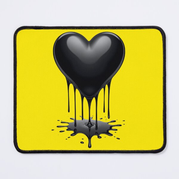 Item preview, Liquid Metal Melting Black Heart - Gothic Streetwear Aesthetic designed and sold by LoveIsPoison.