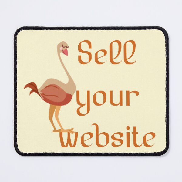 Item preview, Cute Flamingo "Sell Your Website" - Trendy Tech & Web Flipping Design designed and sold by Yasmine Mohammed.