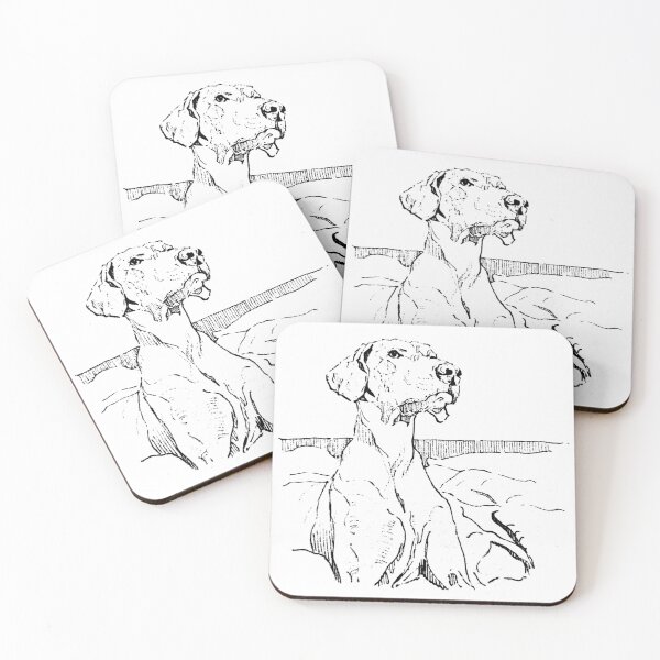Item preview, Weimaraner Dog Drawing | Weimaraner Dog Lover Gift | Elegant Dog Line Art Print designed and sold by ArtofDogsbySeb.