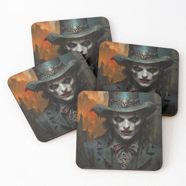 Item preview, Dark Joker in Top Hat Gothic Portrait designed and sold by DarkHolyQueen.