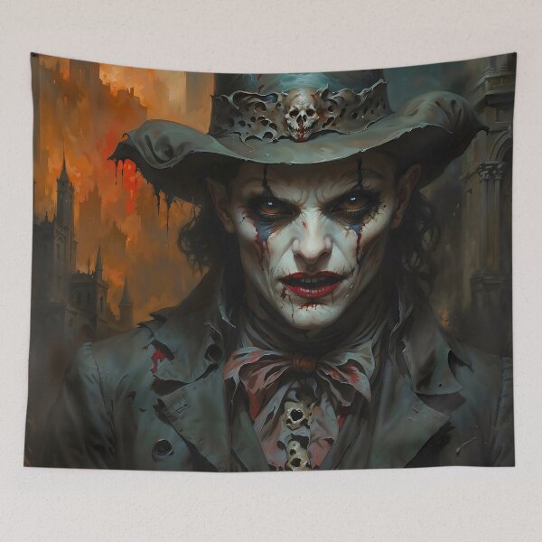 Item preview, Dark Joker in Top Hat Gothic Portrait designed and sold by DarkHolyQueen.