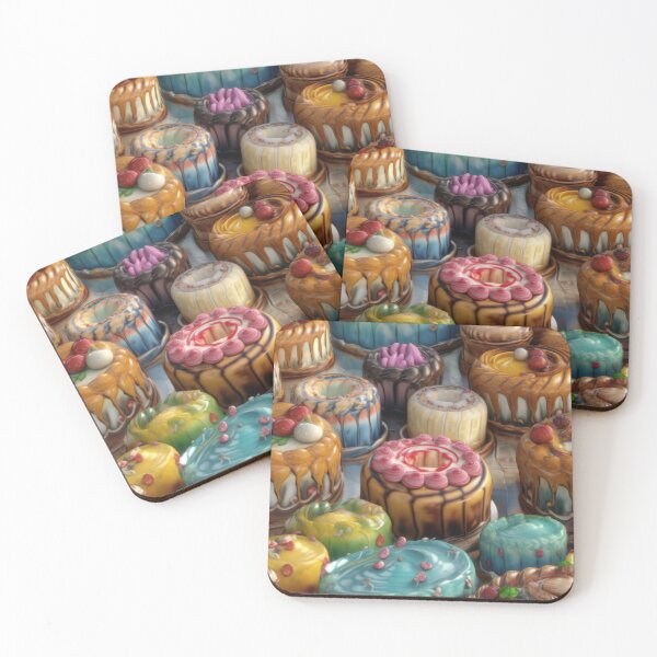 Item preview, Artisanal Glazed Confectionery Cake Feast Pattern designed and sold by pinkal.