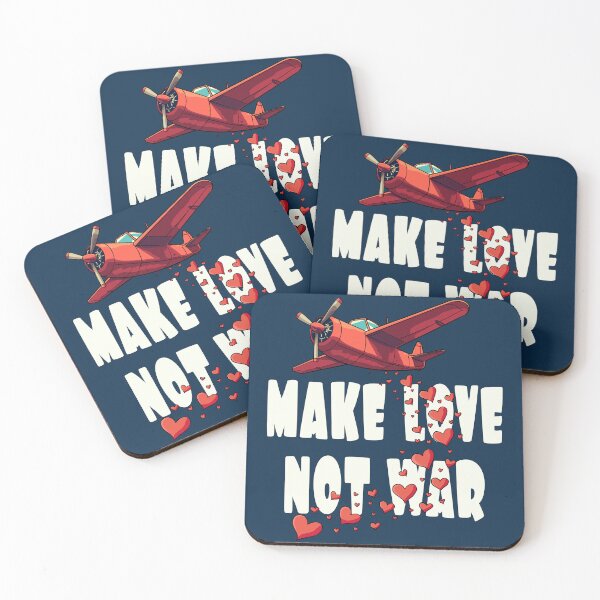 Item preview, Make Love Not War – Funny Vintage Airplane Design designed and sold by CARPIO Creations.
