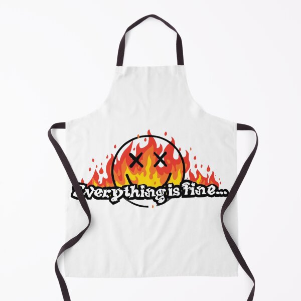 Item preview, Everthing is Fine...Smiley Face Fire designed and sold by Inappropriate Ink.
