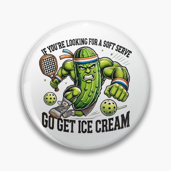 Item preview, Funny Pickleball Lover Pun with a Pickle Playing Pickle Ball designed and sold by wardpowerslamon.