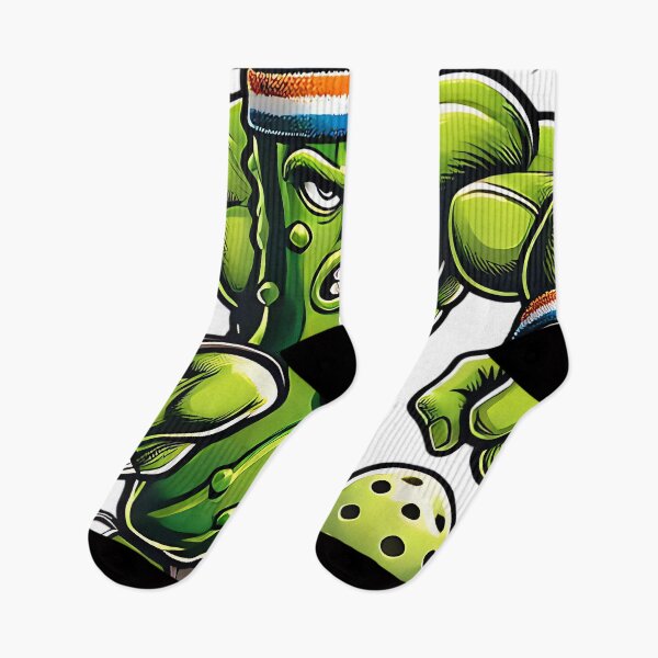 Item preview, Funny Pickleball Lover Pun with a Pickle Playing Pickle Ball designed and sold by wardpowerslamon.