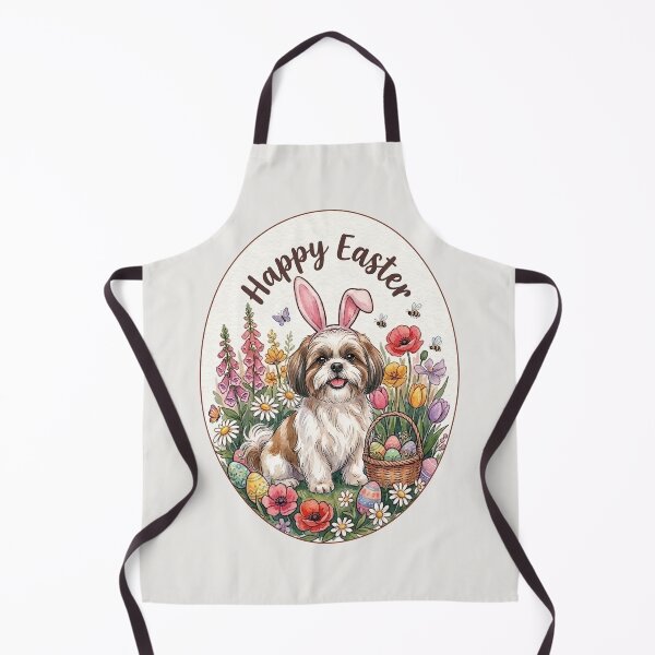 Item preview, Funny Shih Tzu Happy Easter Egg Bunny Mom Dad Kids designed and sold by FurryHavenPH.