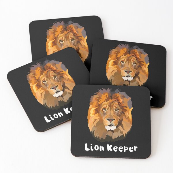 Item preview, L is for Lion Keeper,Lion Keeper Design – Dedicated Big Cat Care and Wildlife Keeper Artwork designed and sold by PrettylittlepastelUk.