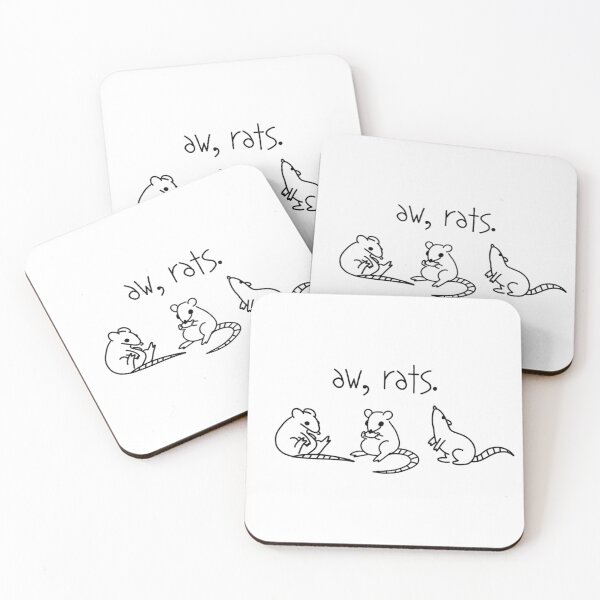 Item preview, Aw Rats Funny Rodent Pet Rat Lover Minimalist Line Art Sarcastic Humor designed and sold by ToyaVitoricu.
