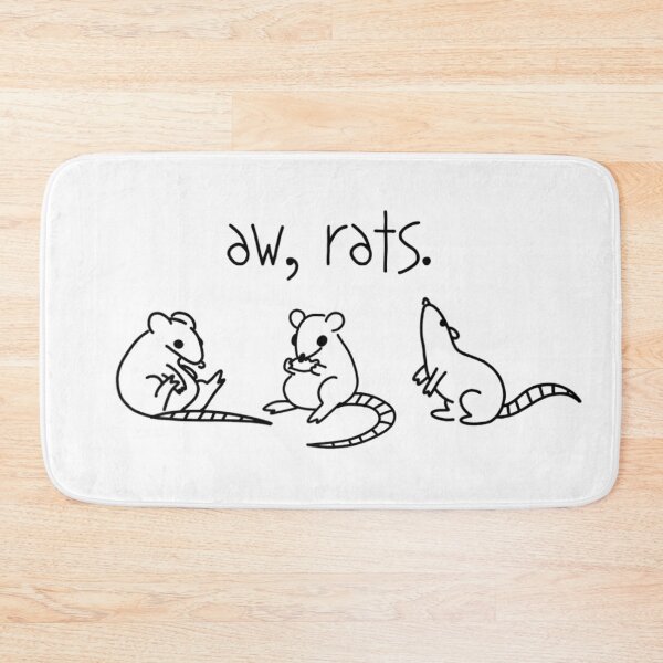 Item preview, Aw Rats Funny Rodent Pet Rat Lover Minimalist Line Art Sarcastic Humor designed and sold by ToyaVitoricu.