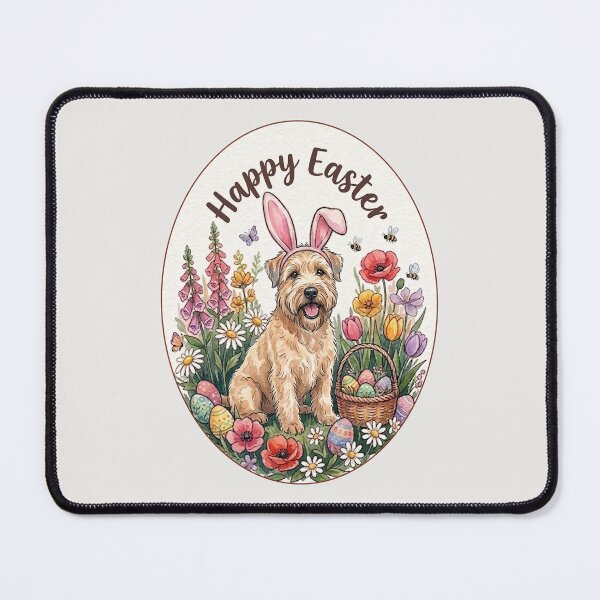 Item preview, Funny Soft Coated Wheaten Terrier Happy Easter Egg Bunny Mom Dad Kids designed and sold by FurryHavenPH.