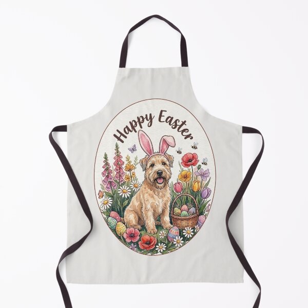 Item preview, Funny Soft Coated Wheaten Terrier Happy Easter Egg Bunny Mom Dad Kids designed and sold by FurryHavenPH.
