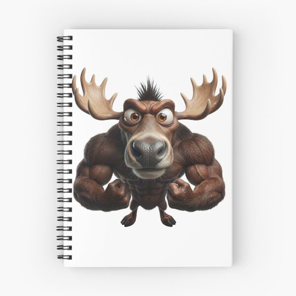 Item preview, Funny angry deer with muscular arms designed and sold by eye_contact.