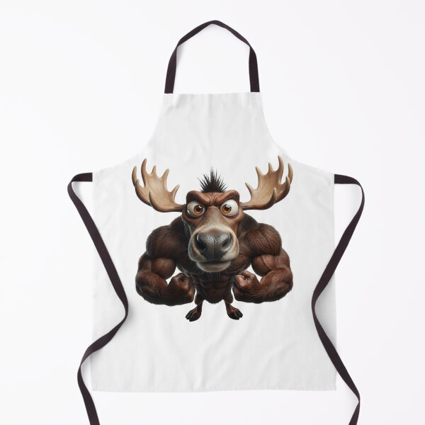 Item preview, Funny angry deer with muscular arms designed and sold by eye_contact.