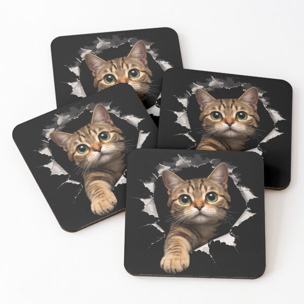 Item preview, Cat Torn Cloth designed and sold by jolihanot.