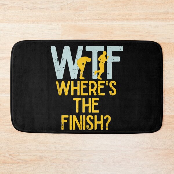 Item preview, WTF Wheres The Finish Funny Running Marathon Athlete Jogging Cardio Workout Humor designed and sold by ToyaVitoricu.