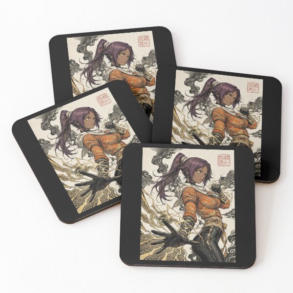 Item preview, Vintage Style Yoruichi designed and sold by MadShroomPrints.
