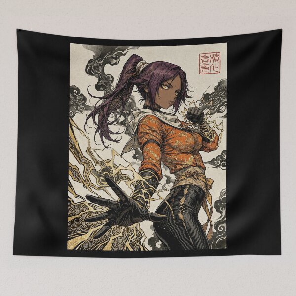 Item preview, Vintage Style Yoruichi designed and sold by MadShroomPrints.