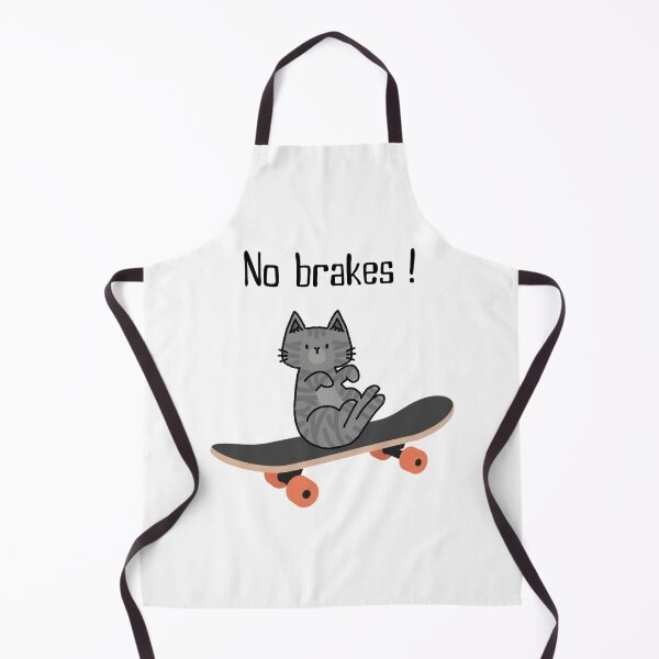Item preview, No Brakes Cat – Cool Skater Kitty Design designed and sold by VanillaVicArt.