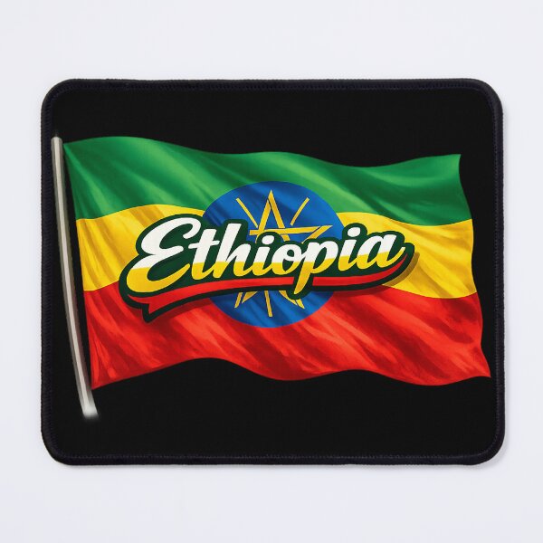 Item preview, Ethiopia Flag Waving Design – African Heritage Pride Graphic, Ethiopian Culture Artwork, National Flag Travel Gift designed and sold by GarnerSupplyCo.