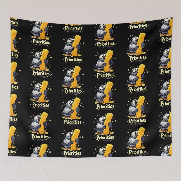 Item preview, Priorities Funny Pigeon French Fry designed and sold by MonkiFlipp.