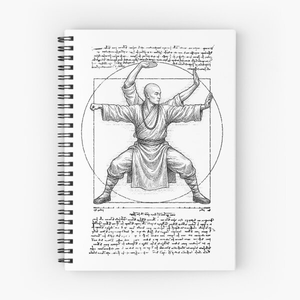 Item preview, Kung Fu Vitruvian Man Shaolin Monk Martial Arts Da Vinci designed and sold by GrandeDuc.