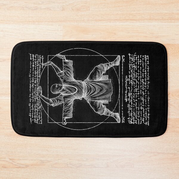 Item preview, Kung Fu Vitruvian Man Shaolin Monk Martial Arts Da Vinci designed and sold by GrandeDuc.